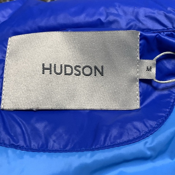 Hudson Blue Puffer Coat Sz M - Picture 3 of 15